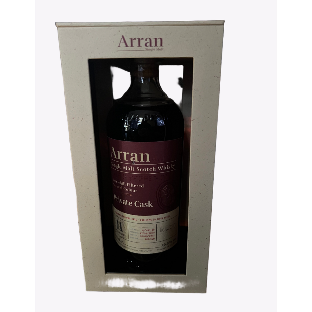 Arran 11 Year Old Private Cask Bordeaux Red Wine Cask
